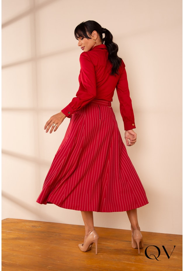 SAIA MIDI RISCA DE GIZ VERMELHO - LEKAZIS SAIA MIDI RISCA DE GIZ VERMELHO - LEKAZIS