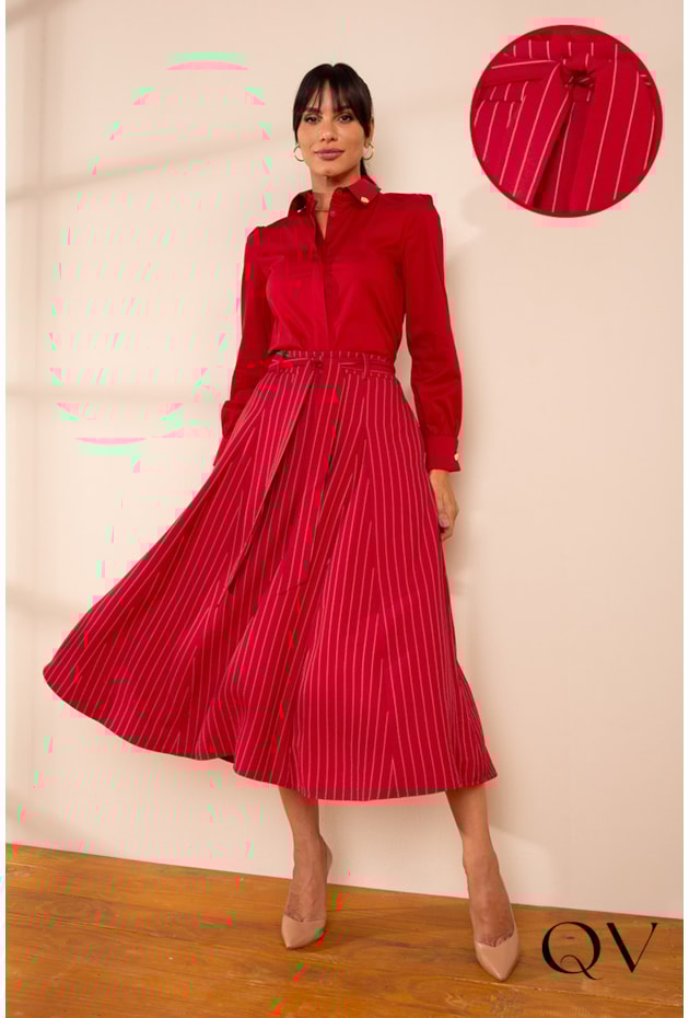 SAIA MIDI RISCA DE GIZ VERMELHO - LEKAZIS SAIA MIDI RISCA DE GIZ VERMELHO - LEKAZIS