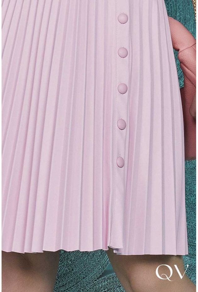 SAIA PLISSADA COURO ECO ROSA - FASCÍNIUS SAIA PLISSADA COURO ECO ROSA - FASCÍNIUS