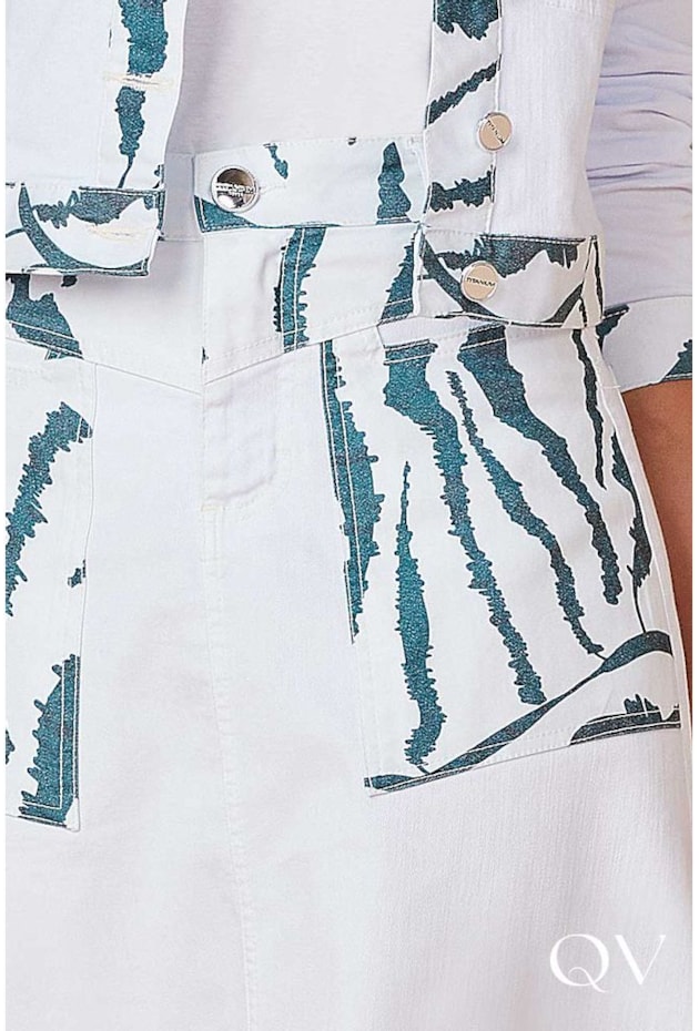 SAIA SARJA ESTAMPA EXCLUSIVA BRANCA - TITANIUM JEANS