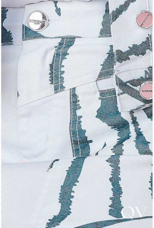 SAIA SARJA ESTAMPA EXCLUSIVA BRANCA - TITANIUM JEANS