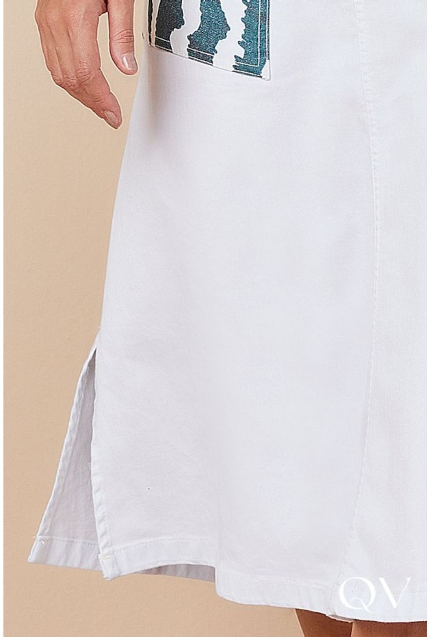 SAIA SARJA ESTAMPA EXCLUSIVA BRANCA - TITANIUM JEANS