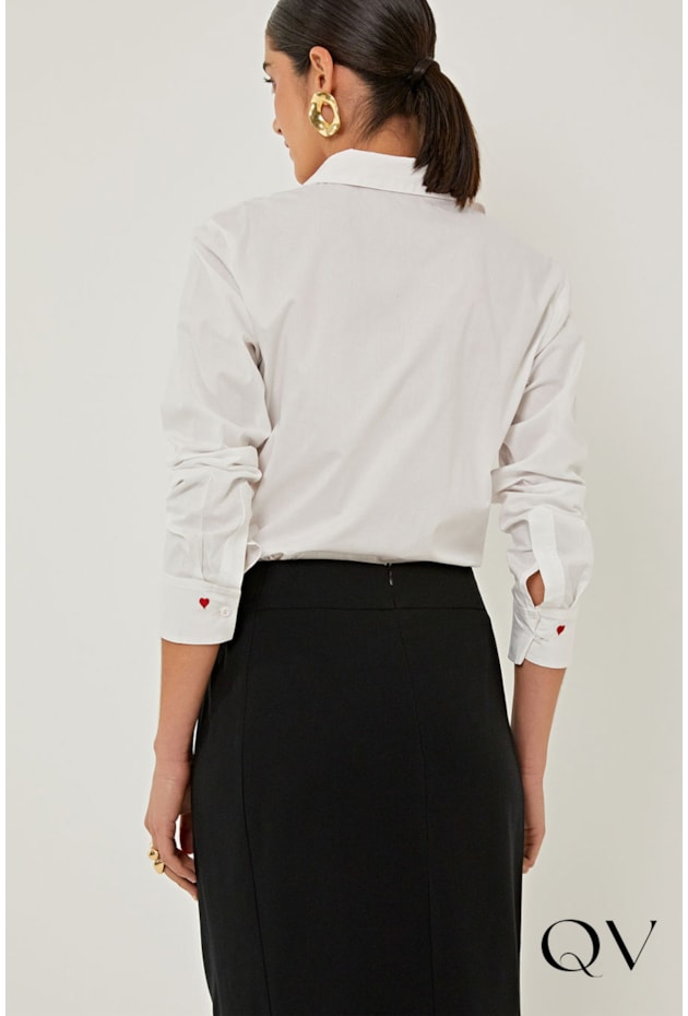 SAIA SLIM EM ALFAIATARIA PRETO - LINDA DE MORRER SAIA SLIM EM ALFAIATARIA PRETO - LINDA DE MORRER