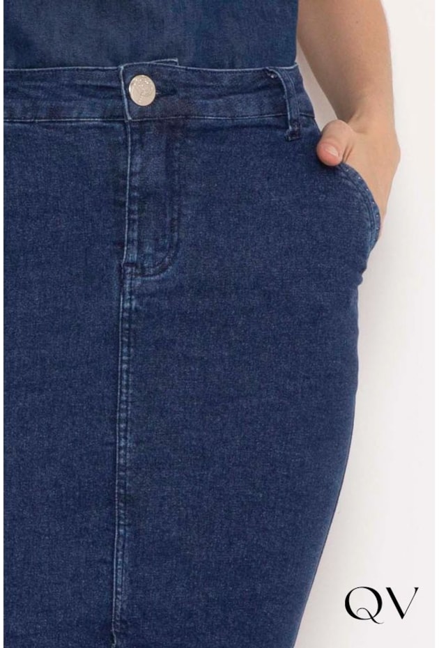 SAIA TRADICIONAL JEANS BOLSO FACA - LAURA ROSA SAIA TRADICIONAL JEANS BOLSO FACA - LAURA ROSA