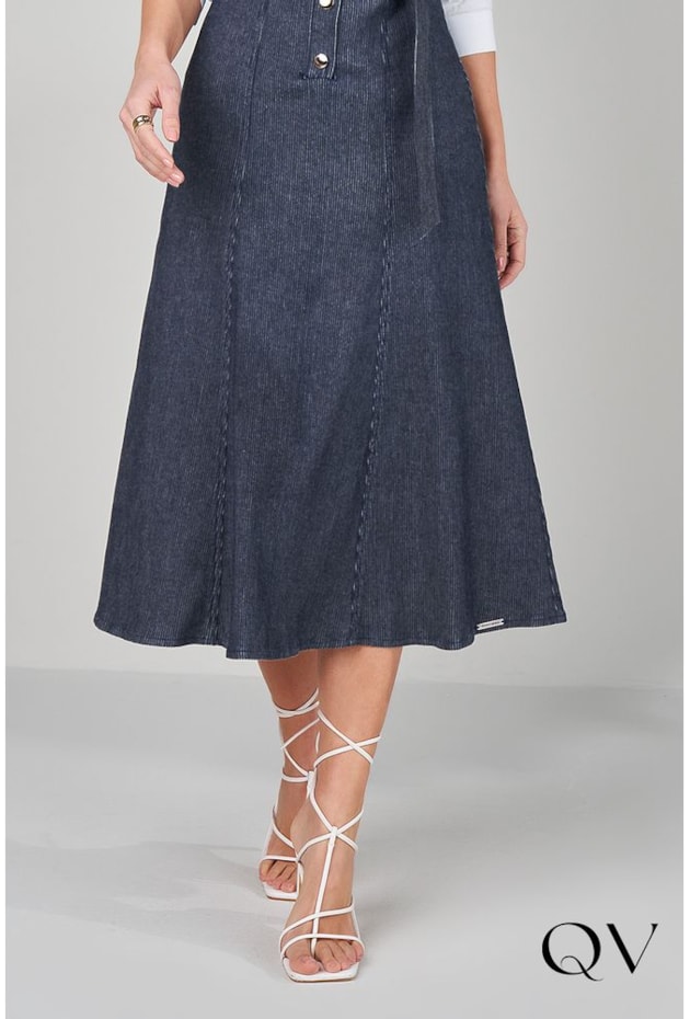 SALOPETE JEANS COTELE COM FAIXA - TITANIUM JEANS SALOPETE JEANS COTELE COM FAIXA - TITANIUM JEANS