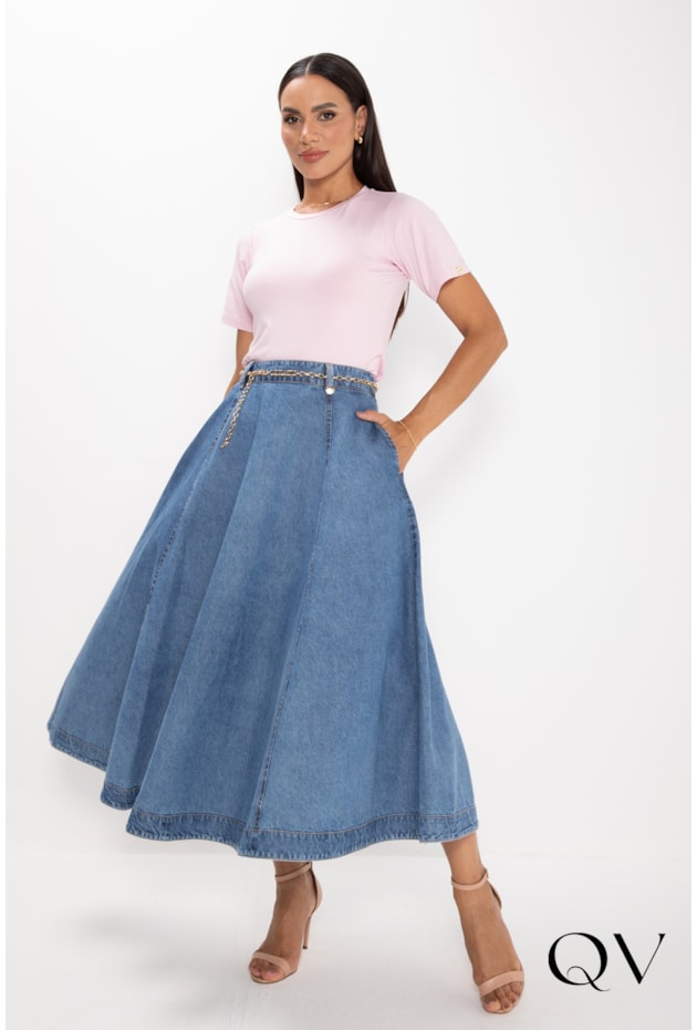 T-SHIRT BÁSICA EM VISCOLYCRA ROSA - LEKAZIS T-SHIRT BÁSICA EM VISCOLYCRA ROSA - LEKAZIS