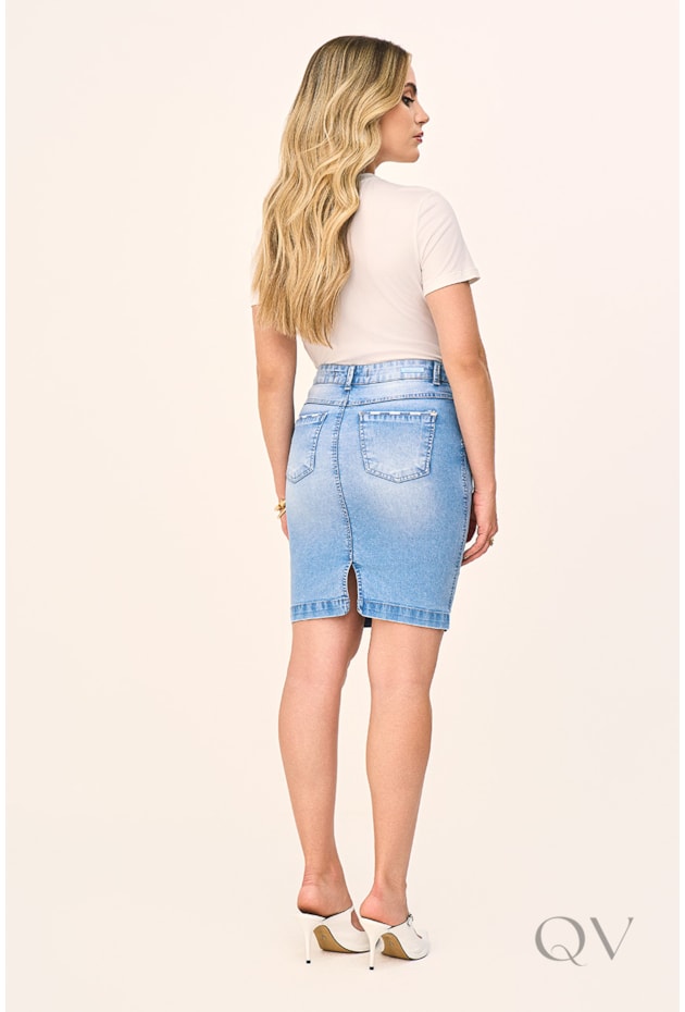 T-SHIRT GOLA REDONDA EM MALHA ESTAMPADO - LAURA ROSA