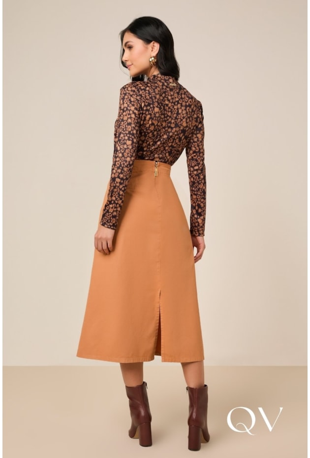 T-SHIRT MANGA LONGA EM MALHA ESTAMPADO - TITANIUM JEANS T-SHIRT MANGA LONGA EM MALHA ESTAMPADO - TITANIUM JEANS