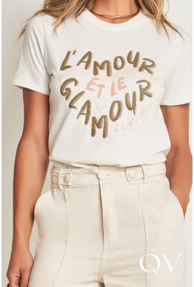 T-SHIRT RETA EM MEIA MALHA VERDE - DOCE TRAMA