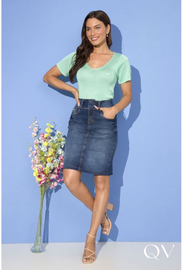 T-SHIRT TRICOT ACRILICO VERDE - LEKAZIS T-SHIRT TRICOT ACRILICO VERDE - LEKAZIS