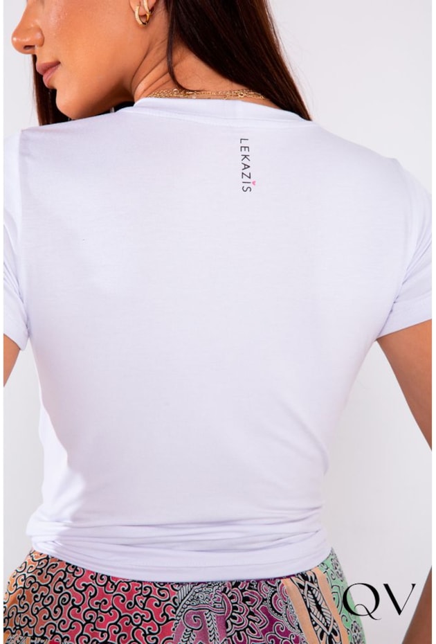 T-SHIRT VISCOLYCRA BASIC BRANCO - LEKAZIS T-SHIRT VISCOLYCRA BASIC BRANCO - LEKAZIS
