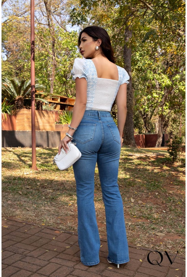 TOP VOIL BORDADO AZUL CLARO - LUZIA FAZZOLLI TOP VOIL BORDADO AZUL CLARO - LUZIA FAZZOLLI