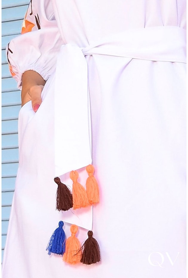 VESTIDO ALFAIATARIA COM BORDADO BRANCO - LUZIA FAZZOLLI VESTIDO ALFAIATARIA COM BORDADO BRANCO - LUZIA FAZZOLLI