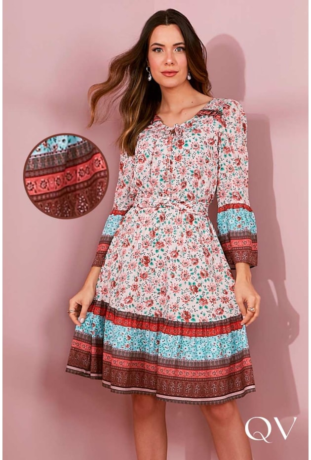 VESTIDO BOHO FLORAL - JANY PIM VESTIDO BOHO FLORAL - JANY PIM