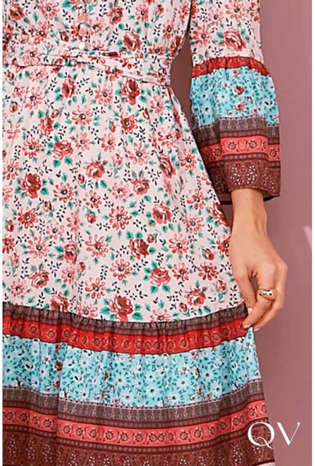 VESTIDO BOHO FLORAL - JANY PIM VESTIDO BOHO FLORAL - JANY PIM