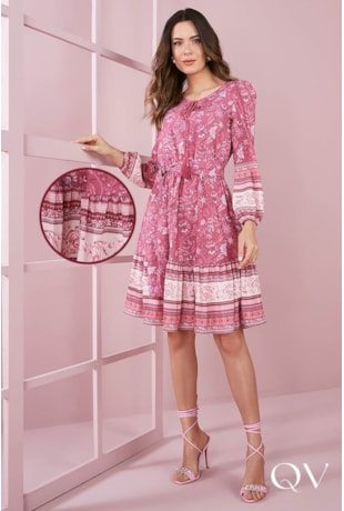 VESTIDO BOHO MARSALA - JANY PIM