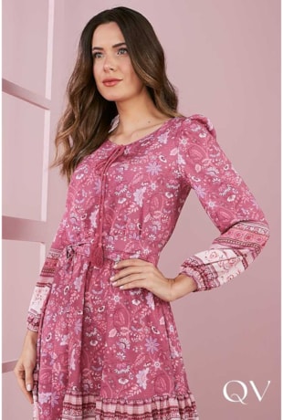 VESTIDO BOHO MARSALA - JANY PIM
