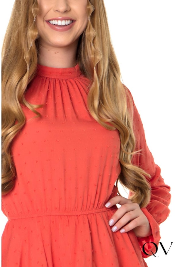 VESTIDO CAMADAS VISCOSE PIPOQUINHA LARANJA - HAPUK VESTIDO CAMADAS VISCOSE PIPOQUINHA LARANJA - HAPUK