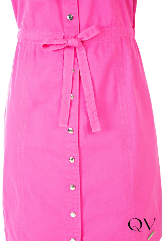 VESTIDO CHEMISIE JEANS COLOR PINK - HAPUK