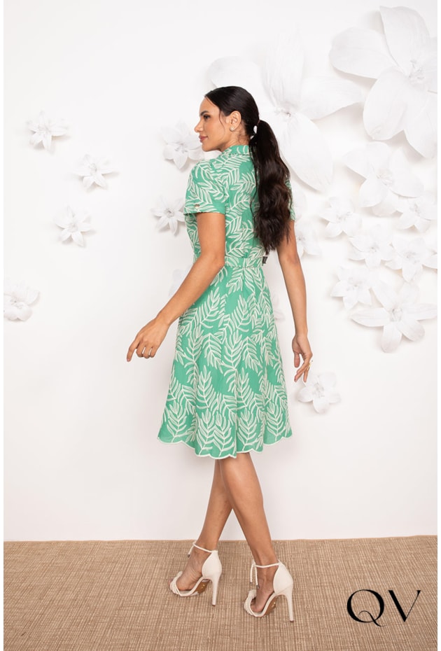 VESTIDO CLÁSSICO DE LAISE VERDE - LEKAZIS VESTIDO CLÁSSICO DE LAISE VERDE - LEKAZIS