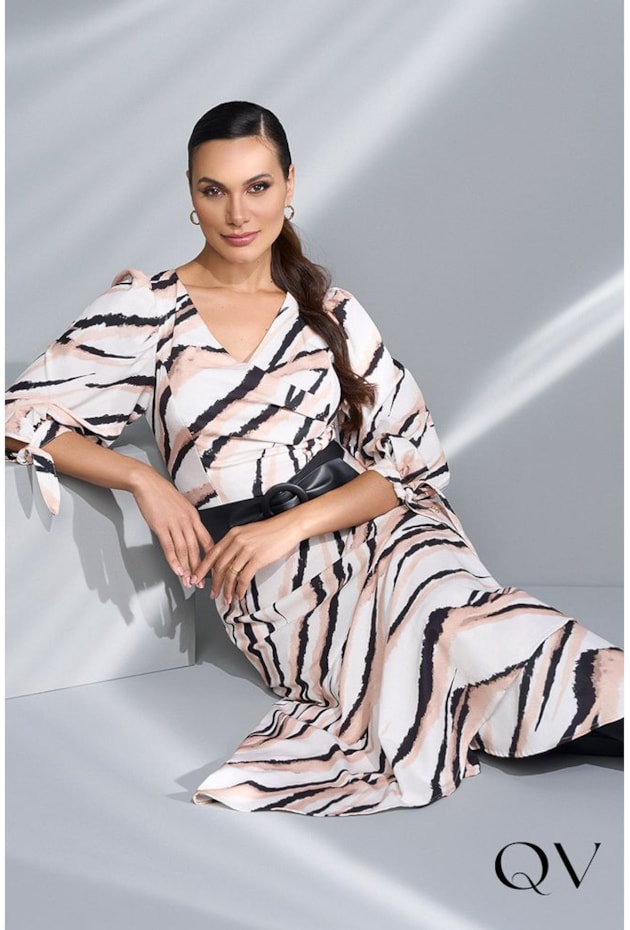 VESTIDO CREPE ESTAMPADO ANIMAL PRINT - VIA TOLENTINO VESTIDO CREPE ESTAMPADO ANIMAL PRINT - VIA TOLENTINO