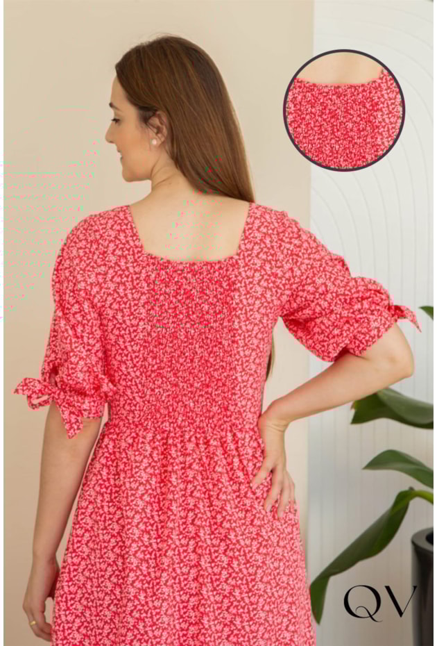 VESTIDO CREPE LASTEX NAS COSTAS VERMELHO - VALENTINA SIRRAH VESTIDO CREPE LASTEX NAS COSTAS VERMELHO - VALENTINA SIRRAH