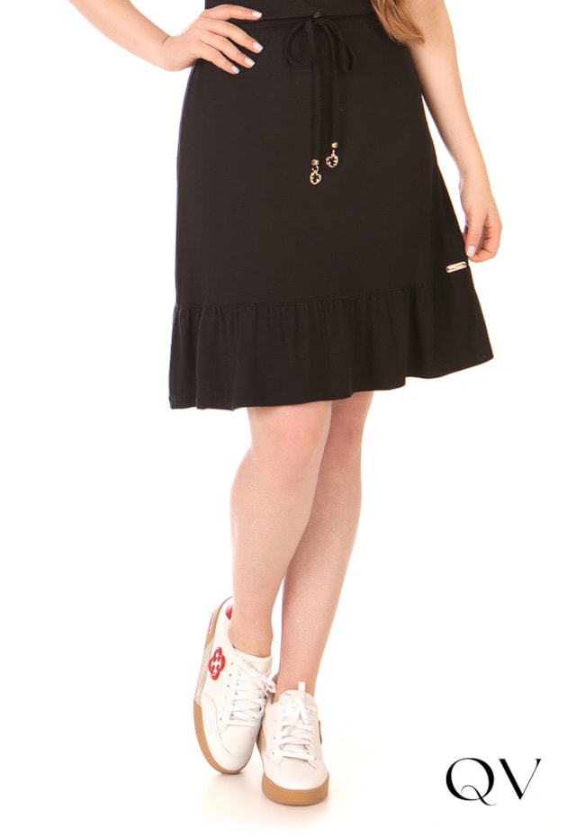 VESTIDO CURTO EVASÊ PRETO - HAPUK