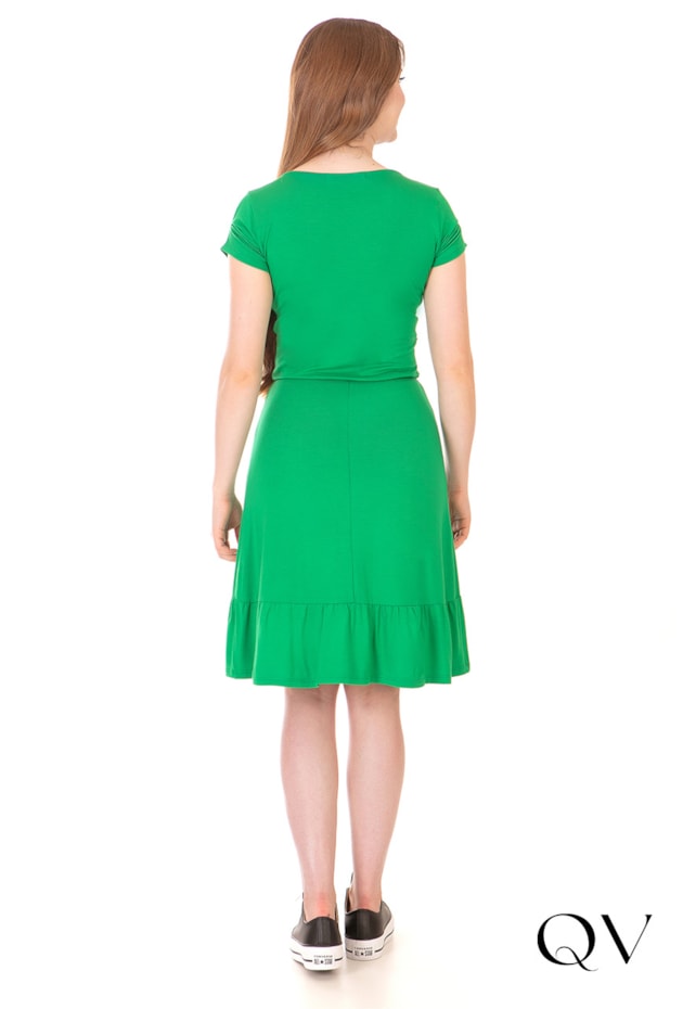 VESTIDO CURTO EVASÊ VERDE - HAPUK