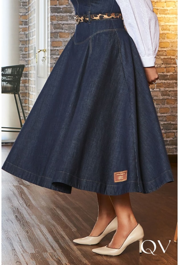 VESTIDO DENIM CORSELET JEANS - LUZIA FAZZOLLI VESTIDO DENIM CORSELET JEANS - LUZIA FAZZOLLI