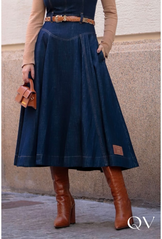 VESTIDO DENIM CORSELET JEANS - LUZIA FAZZOLLI VESTIDO DENIM CORSELET JEANS - LUZIA FAZZOLLI