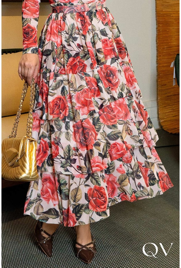 VESTIDO EM CAMADAS FLORAL - LUZIA FAZZOLLI VESTIDO EM CAMADAS FLORAL - LUZIA FAZZOLLI