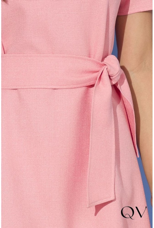 VESTIDO EM LINHO ROSA - LEKAZIS VESTIDO EM LINHO ROSA - LEKAZIS