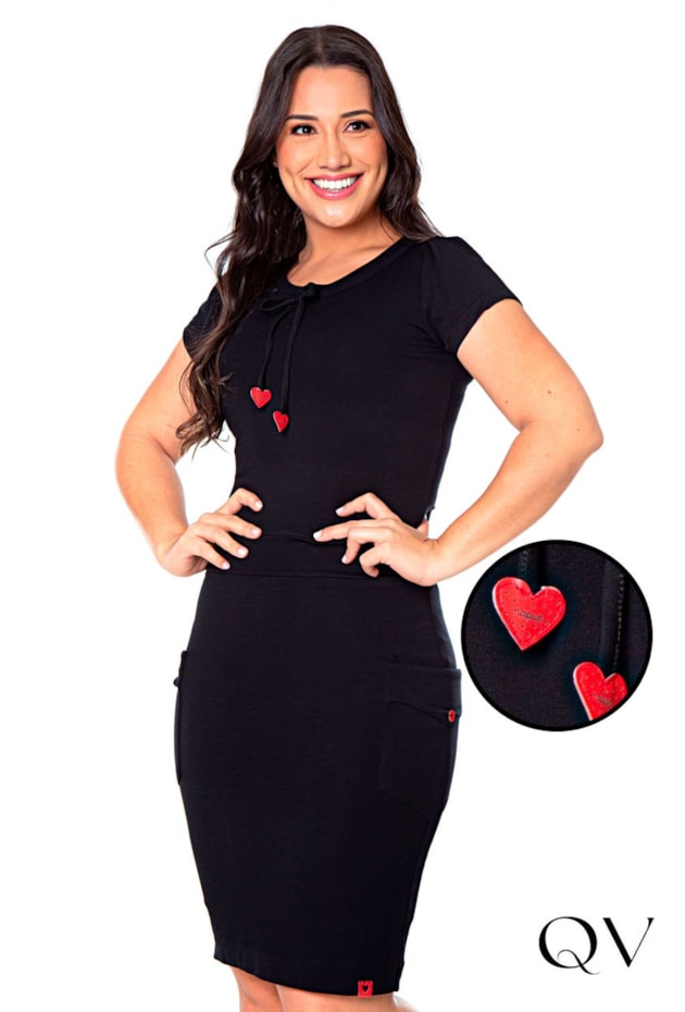 VESTIDO EM MALHA JUSTO PRETO - HAPUK VESTIDO EM MALHA JUSTO PRETO - HAPUK