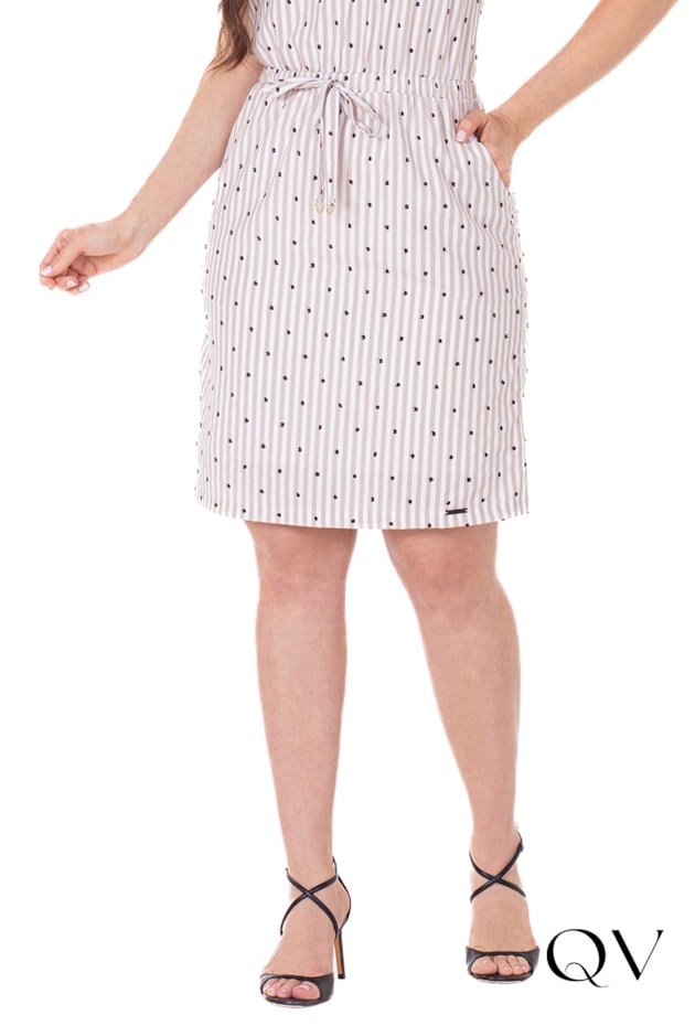 VESTIDO EM TECIDO PLANO TEXTURIZADO BEGE - HAPUK VESTIDO EM TECIDO PLANO TEXTURIZADO BEGE - HAPUK
