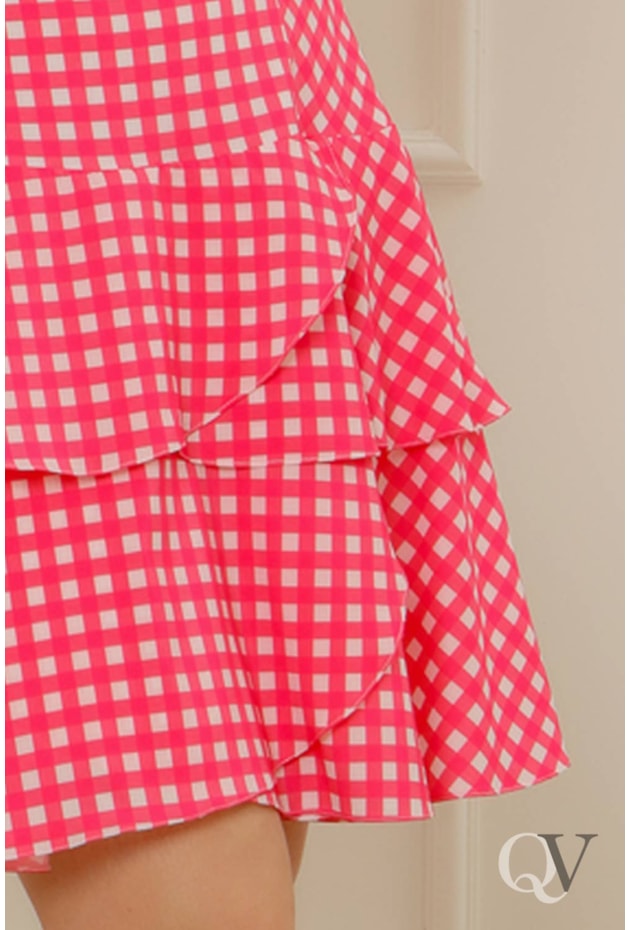 VESTIDO EVASÊ SEDINHA DEC V MANGA BUFANTE PINK - PURO SHARMY VESTIDO EVASÊ SEDINHA DEC V MANGA BUFANTE PINK - PURO SHARMY