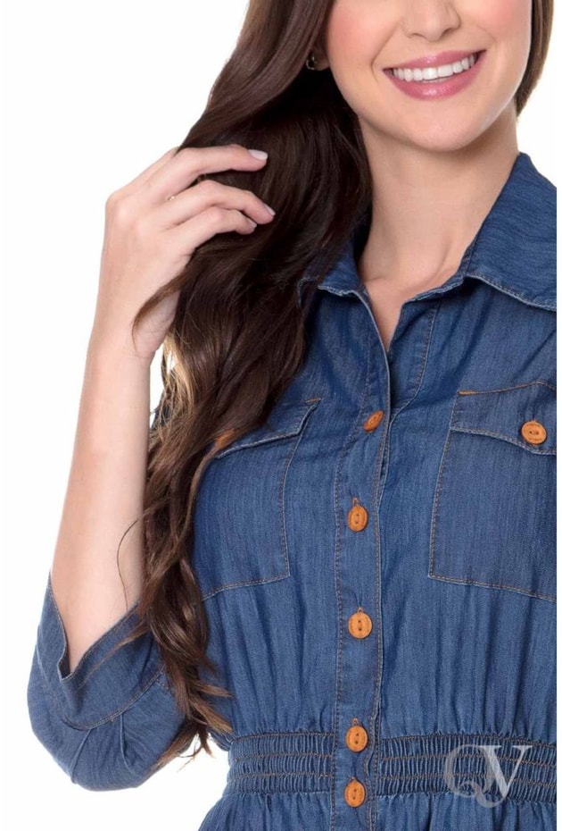 VESTIDO JEANS LONGO TRÊS MARIAS - HAPUK VESTIDO JEANS LONGO TRÊS MARIAS - HAPUK