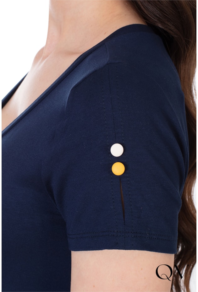 VESTIDO LONGO DET FRANJINHAS MARINHO - HAPUK VESTIDO LONGO DET FRANJINHAS MARINHO - HAPUK