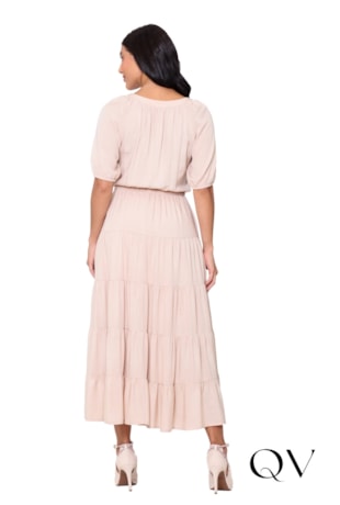 VESTIDO LONGO PLANO BEGE - HAPUK VESTIDO LONGO PLANO BEGE - HAPUK