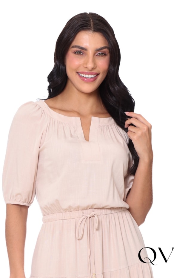 VESTIDO LONGO PLANO BEGE - HAPUK VESTIDO LONGO PLANO BEGE - HAPUK