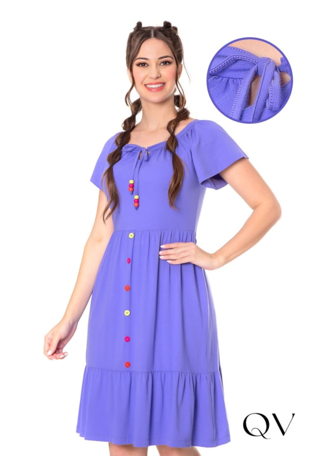 VESTIDO MALHA COLORÊ ROXO - HAPUK VESTIDO MALHA COLORÊ ROXO - HAPUK