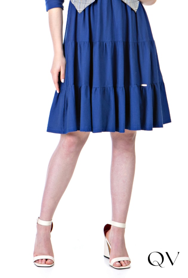 VESTIDO MALHA COM COLETE AZUL - HAPUK VESTIDO MALHA COM COLETE AZUL - HAPUK