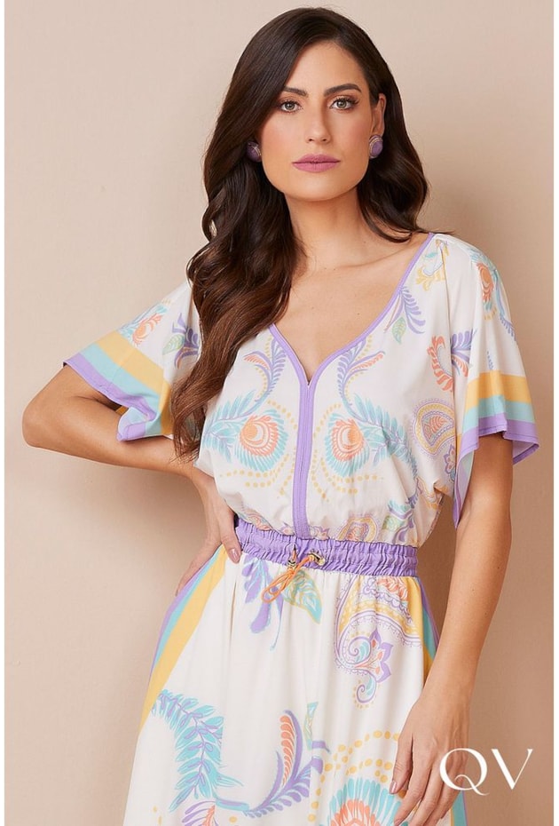 VESTIDO MAXI MIDI ESTAMPA EXCLUSIVA - TITANIUM JEANS VESTIDO MAXI MIDI ESTAMPA EXCLUSIVA - TITANIUM JEANS