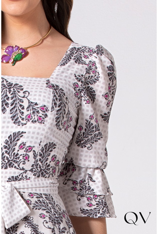 VESTIDO MAXI MIDI ESTAMPADO FOLHAGENS - LAURA ROSA VESTIDO MAXI MIDI ESTAMPADO FOLHAGENS - LAURA ROSA