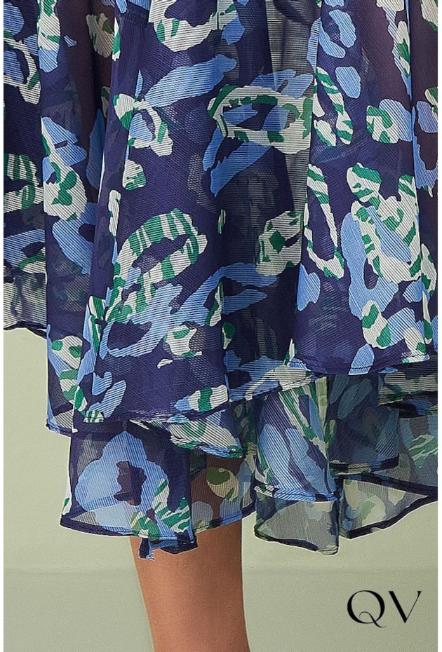 VESTIDO MAXI MIDI ESTAMPADO MARINHO - TITANIUM JEANS VESTIDO MAXI MIDI ESTAMPADO MARINHO - TITANIUM JEANS