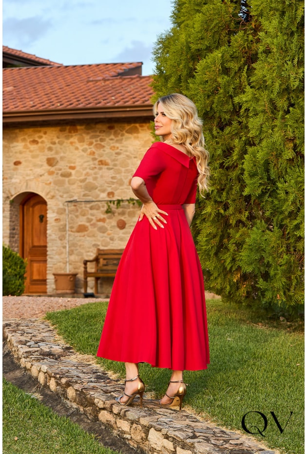 Gode Midi Modelos Vestidos Gode Vestido Godê Midi Festa Vestido