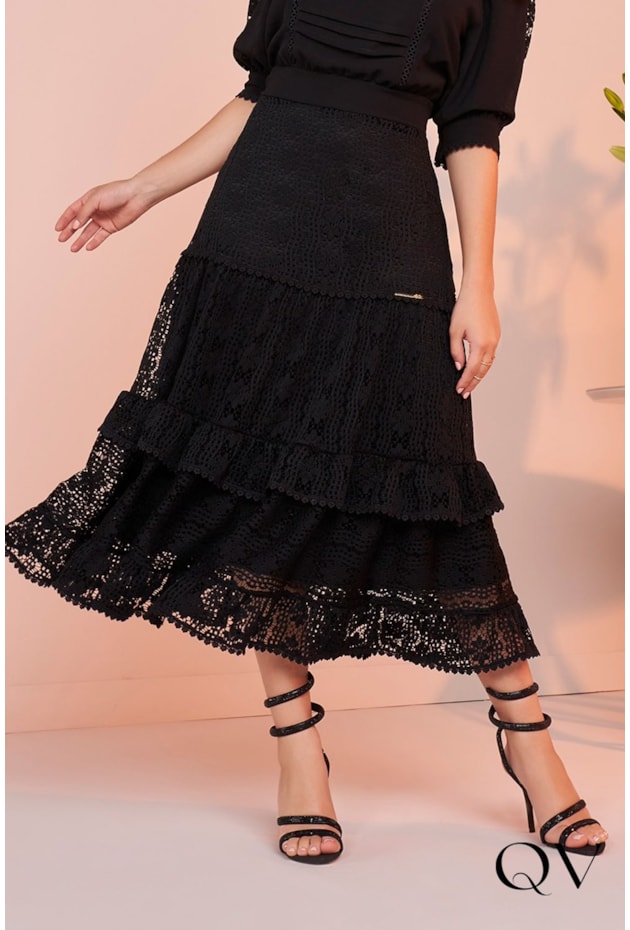 VESTIDO MIX DE TECIDOS CIGANINHA PRETO - FASCÍNIUS VESTIDO MIX DE TECIDOS CIGANINHA PRETO - FASCÍNIUS