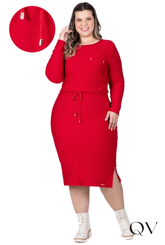 VESTIDO MOLETINHO AMARRAÇÃO VERMELHO - HAPUK VESTIDO MOLETINHO AMARRAÇÃO VERMELHO - HAPUK