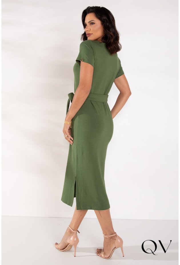 VESTIDO MOLETINHO BASIC VERDE - LEKAZIS VESTIDO MOLETINHO BASIC VERDE - LEKAZIS