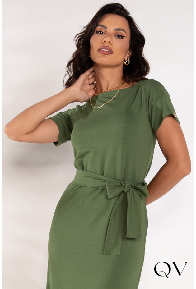 VESTIDO MOLETINHO BASIC VERDE - LEKAZIS VESTIDO MOLETINHO BASIC VERDE - LEKAZIS