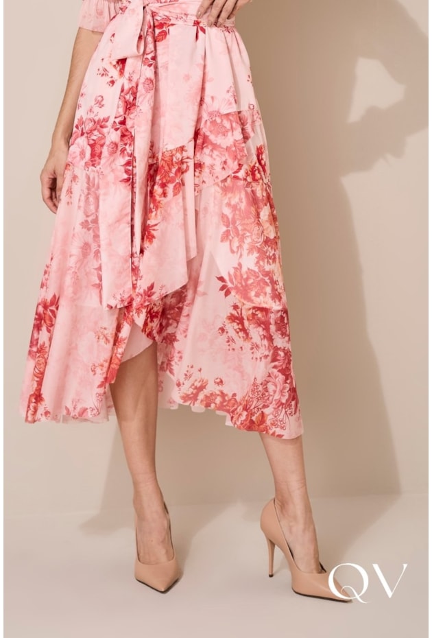 VESTIDO MULLET EM TOQUE DE SEDA FLORAL - JANY PIM